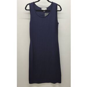 St. John Caviar Milano Knit Wool Scoop-neck Sheath Pencil Dress